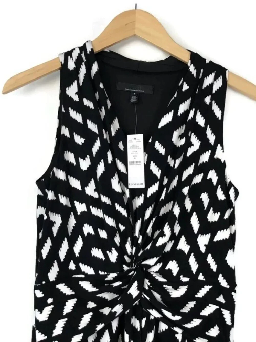 White House-Black Market, like new, dress w/ twist front, size 12